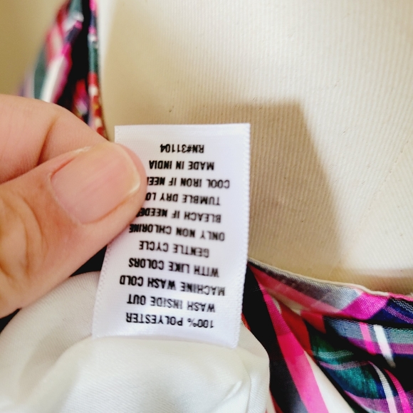 Crown & Ivy Plaid Skirt with Bow size 10p - Picture 10 of 10